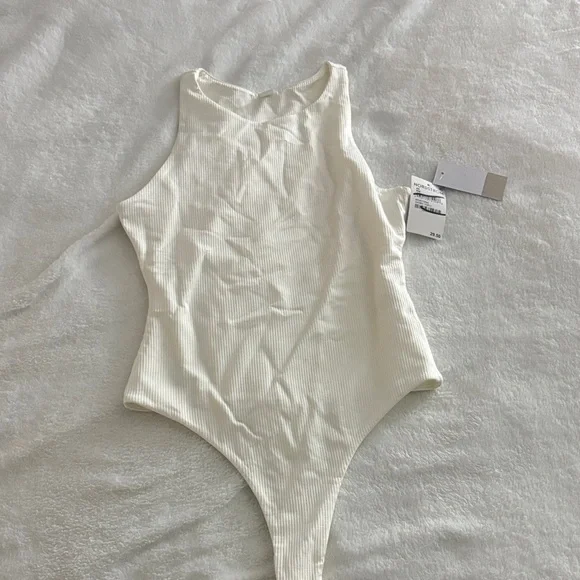 Nordstrom Cream Bodysuit - Picture 1 of 5